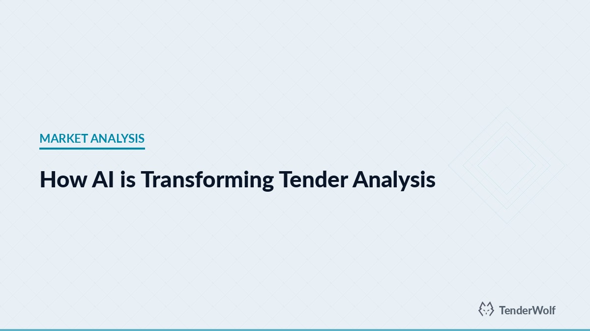 AI-powered tender analysis dashboard