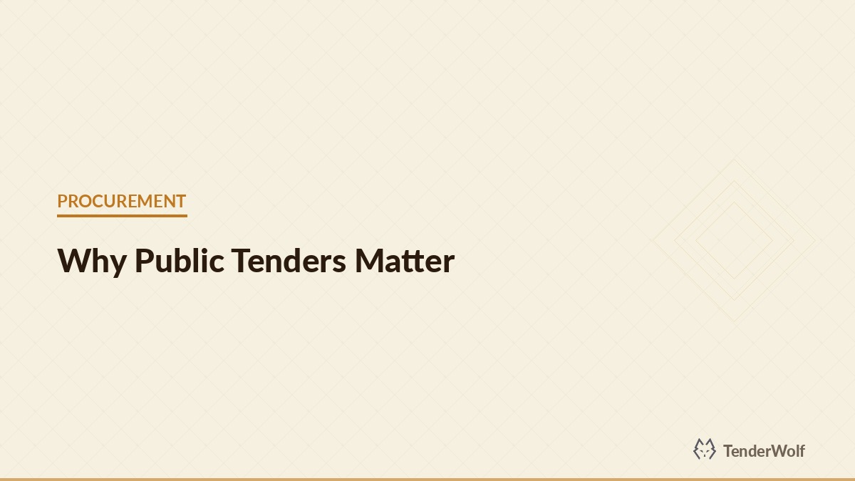 Why public procurement matters for entrepreneurs