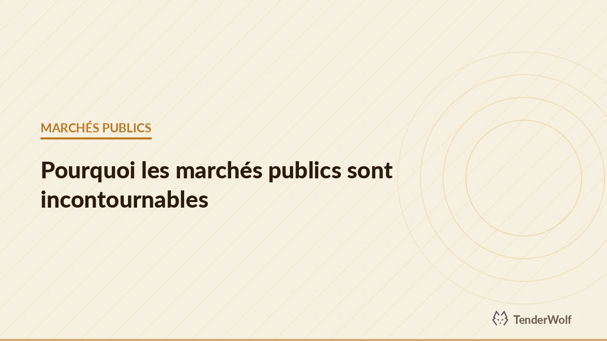 Pourquoi les marchés publics sont importants pour les entrepreneurs